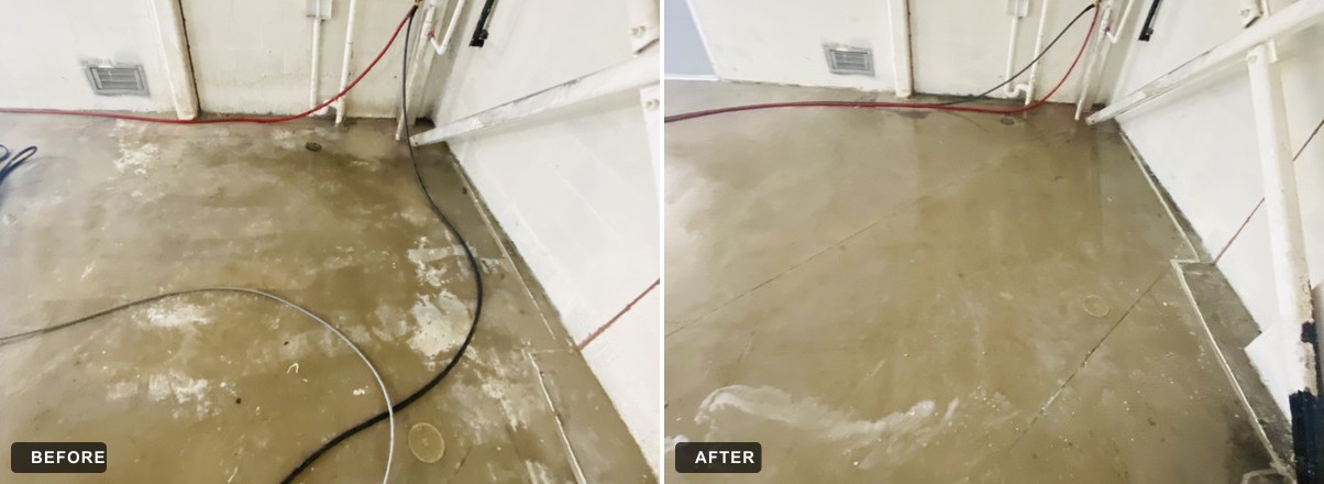 Commercial Floor — Before & After